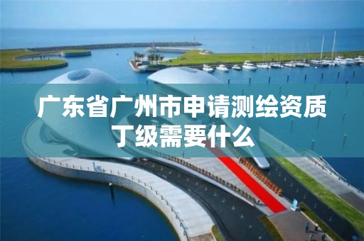 廣東省廣州市申請測繪資質丁級需要什么