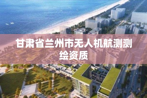 甘肅省蘭州市無人機航測測繪資質