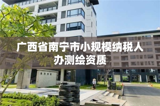 廣西省南寧市小規模納稅人辦測繪資質