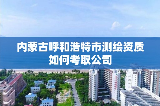 內蒙古呼和浩特市測繪資質如何考取公司