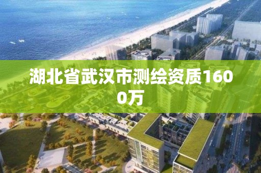 湖北省武漢市測繪資質1600萬