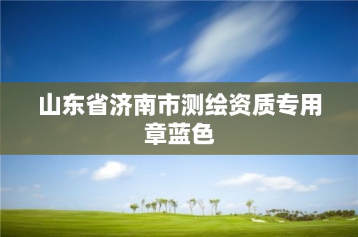 山東省濟南市測繪資質專用章藍色