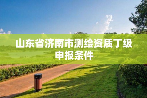 山東省濟南市測繪資質丁級申報條件