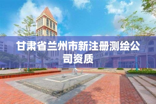 甘肅省蘭州市新注冊(cè)測(cè)繪公司資質(zhì)