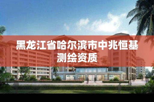 黑龍江省哈爾濱市中兆恒基測繪資質