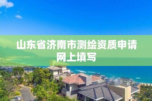 山東省濟南市測繪資質申請網上填寫