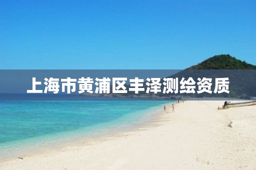 上海市黃浦區豐澤測繪資質