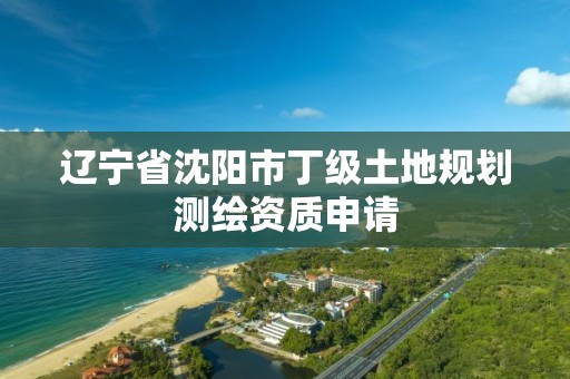 遼寧省沈陽市丁級土地規劃測繪資質申請