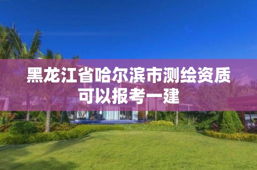 黑龍江省哈爾濱市測繪資質可以報考一建