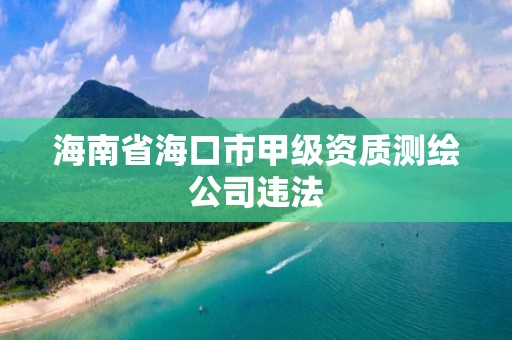 海南省海口市甲級(jí)資質(zhì)測(cè)繪公司違法