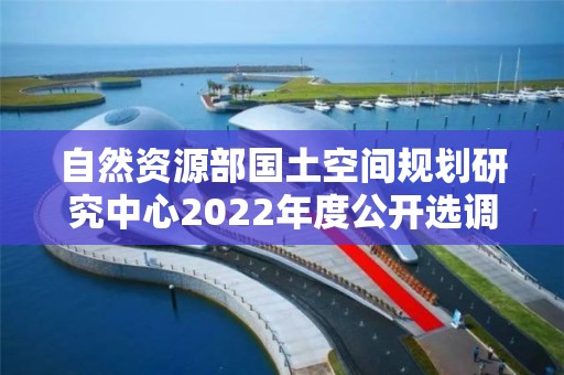 自然資源部國土空間規劃研究中心2022年度公開選調工作人員公告