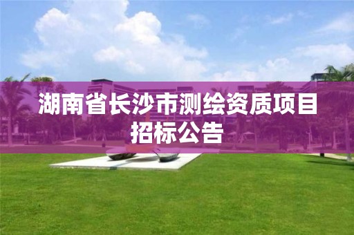 湖南省長沙市測繪資質項目招標公告