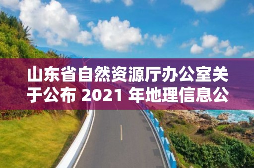 山東省自然資源廳辦公室關于公布 2021 年地理信息公共服務平臺綜合評估情況的通知