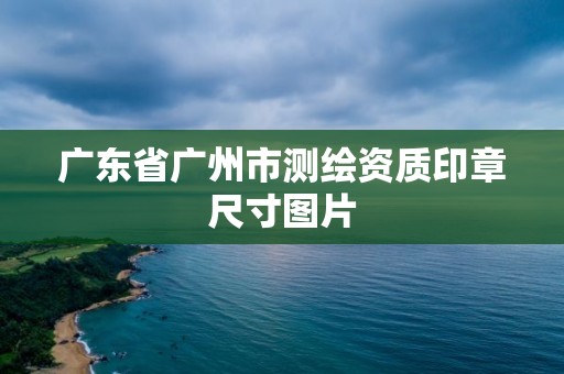 廣東省廣州市測繪資質印章尺寸圖片