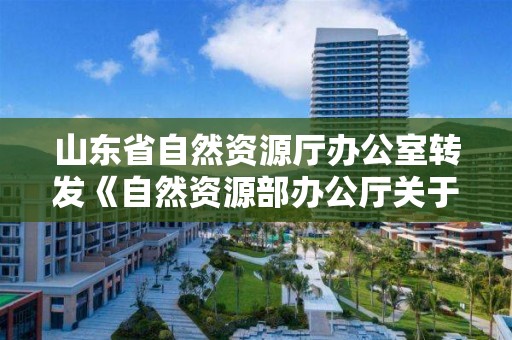 山東省自然資源廳辦公室轉發《自然資源部辦公廳關于進一步加強補充耕地項目管理嚴格新增耕地核實認定的通知》的通知