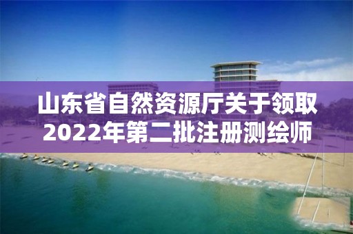 山東省自然資源廳關于領取2022年第二批注冊測繪師證章的通知