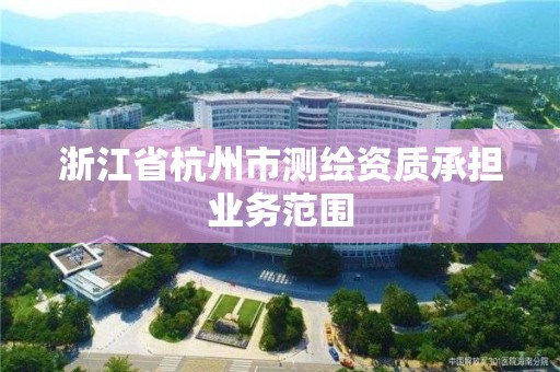 浙江省杭州市測繪資質承擔業務范圍