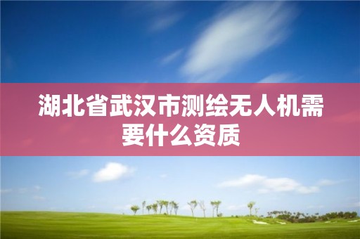 湖北省武漢市測繪無人機需要什么資質