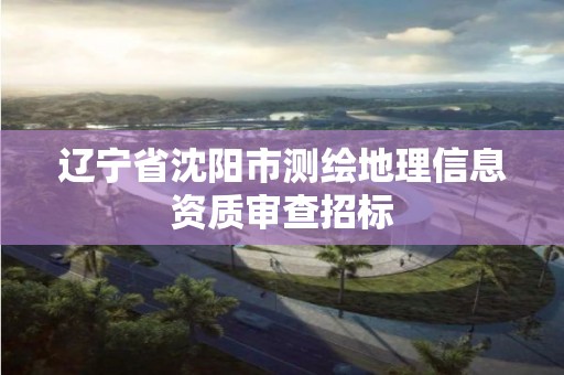 遼寧省沈陽市測繪地理信息資質審查招標