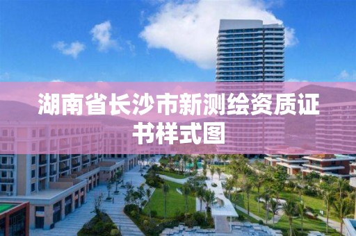 湖南省長(zhǎng)沙市新測(cè)繪資質(zhì)證書樣式圖