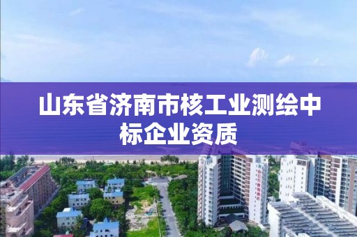 山東省濟南市核工業測繪中標企業資質