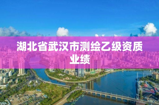 湖北省武漢市測(cè)繪乙級(jí)資質(zhì)業(yè)績(jī)