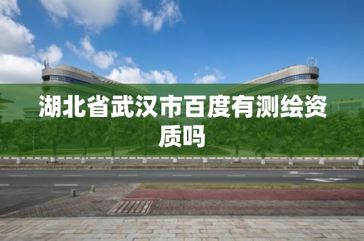 湖北省武漢市百度有測繪資質嗎