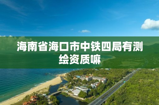 海南省海口市中鐵四局有測繪資質嘛