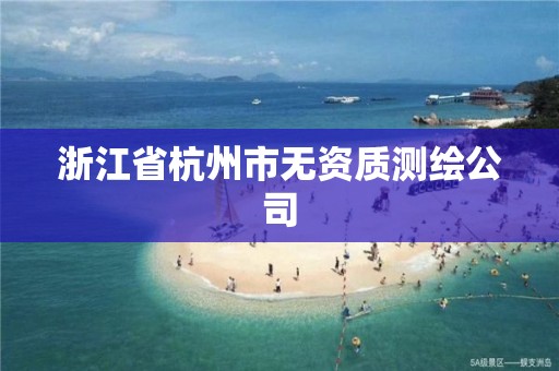 浙江省杭州市無資質(zhì)測繪公司