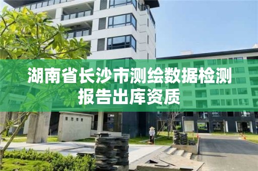 湖南省長沙市測繪數據檢測報告出庫資質