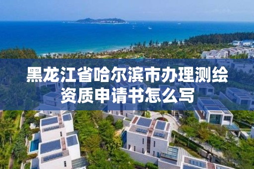 黑龍江省哈爾濱市辦理測繪資質(zhì)申請書怎么寫