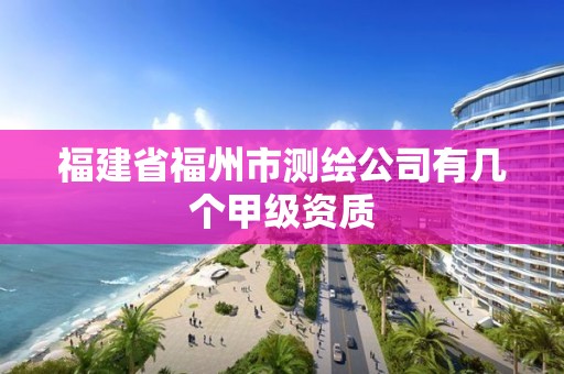 福建省福州市測繪公司有幾個甲級資質