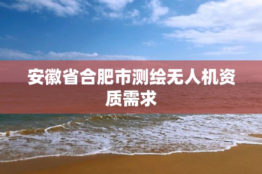 安徽省合肥市測繪無人機資質需求