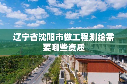 遼寧省沈陽市做工程測繪需要哪些資質