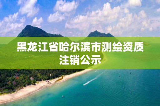 黑龍江省哈爾濱市測繪資質注銷公示