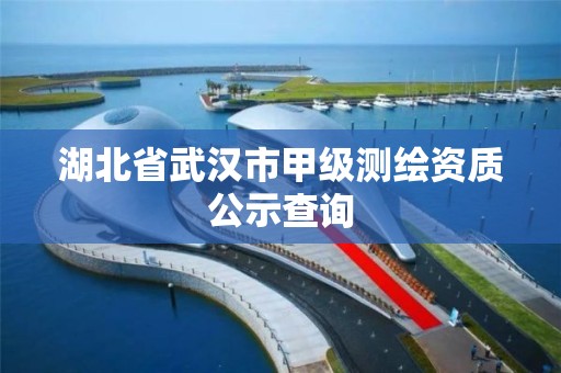 湖北省武漢市甲級測繪資質公示查詢