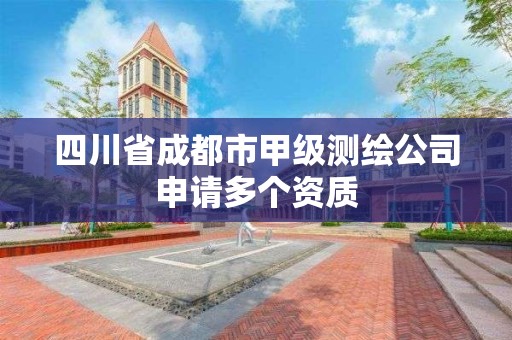 四川省成都市甲級測繪公司申請多個資質