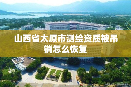 山西省太原市測繪資質被吊銷怎么恢復