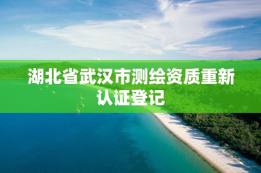 湖北省武漢市測繪資質重新認證登記