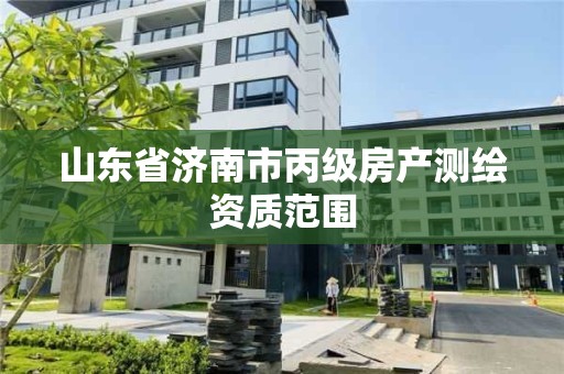 山東省濟(jì)南市丙級(jí)房產(chǎn)測(cè)繪資質(zhì)范圍