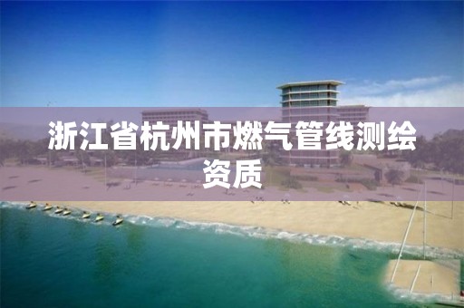 浙江省杭州市燃氣管線測繪資質