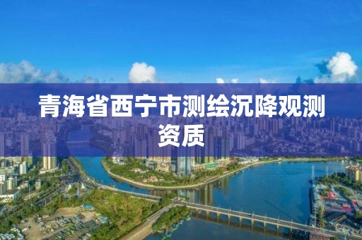 青海省西寧市測繪沉降觀測資質