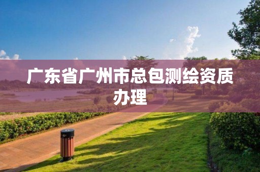 廣東省廣州市總包測繪資質(zhì)辦理