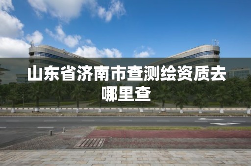 山東省濟南市查測繪資質去哪里查