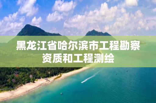 黑龍江省哈爾濱市工程勘察資質(zhì)和工程測繪