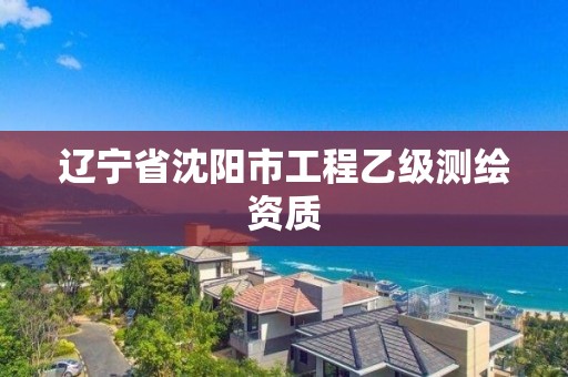 遼寧省沈陽市工程乙級測繪資質(zhì)