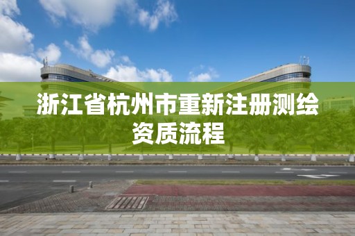 浙江省杭州市重新注冊測繪資質流程