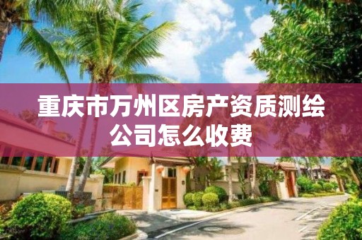 重慶市萬州區房產資質測繪公司怎么收費