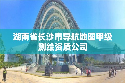 湖南省長沙市導航地圖甲級測繪資質公司