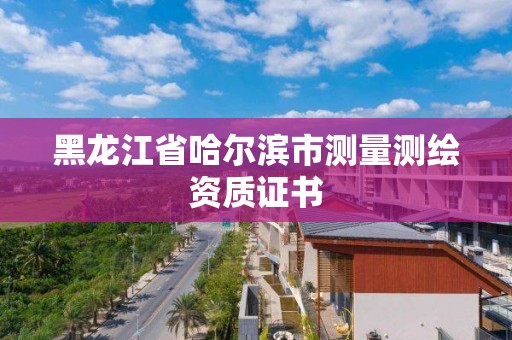 黑龍江省哈爾濱市測量測繪資質證書